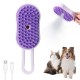 2025 Neu Steamy Cat Brush, Katzenbürste mit Dampf, 3-In-1 Dampfbürste Katze Selbstreinigende Zupfbürste mit Einem Knopf Massage Steamer Kamm Hundebürste für Langhaar Kurzhaar Katzen Hunde