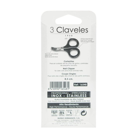 3 Claveles 16548 Nail Clipper for Cats 3 Claveles 16548 Nail Clipper for Cats