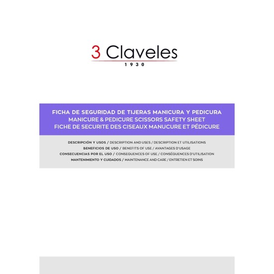 3 Claveles 16548 Nail Clipper for Cats 3 Claveles 16548 Nail Clipper for Cats