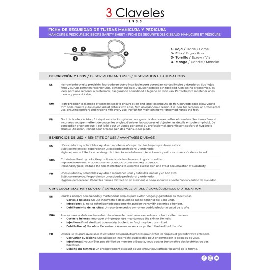 3 Claveles 16548 Nail Clipper for Cats 3 Claveles 16548 Nail Clipper for Cats