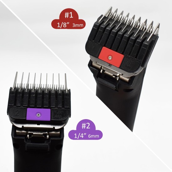 8 Pieces Professional Animal Stainless Steel Attachment Guide Guard Combs for A5 Style Detachable Blade Pet Groomer Compatible with Wahl KM Series Andis AG BG Oster Classic 76 A5 A6 Pet Clipper 8 Pieces Professional Animal Stainless Steel Attachment Guide Guard Combs for A5 Style Detachable Blade Pet Groomer Compatible with Wahl KM Series Andis AG BG Oster Classic 76 A5 A6 Pet Clipper