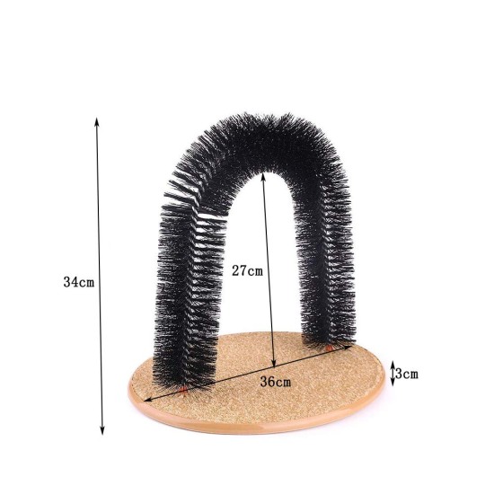 Arch Cat Groom Self-Care Cat Toy Cat Self Groomer, Massager and Cat Scratcher, Scratching Arch Kitten Massaging Pet Self Grooming Bristle Groomer Toy Perfect for Playing Arch Cat Groom Self-Care Cat Toy Cat Self Groomer, Massager and Cat Scratcher, Scratching Arch Kitten Massaging Pet Self Grooming Bristle Groomer Toy Perfect for Playing