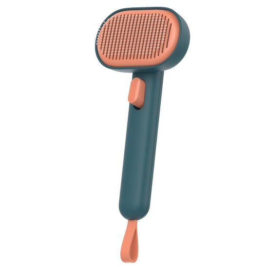 Aumuca Cat and Dog Brush, Short and Long Hair, Pet Brush, Self-Cleaning Fur Brush, Removes Loose Undercoat, Mats and Tangled Hair, Green Aumuca Cat and Dog Brush, Short and Long Hair, Pet Brush, Self-Cleaning Fur Brush, Removes Loose Undercoat, Mats and Tangled Hair, Green