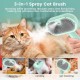 BIRDTOBR Steamy Cat Brush, 3-in-1 Cat Brush with Steam, Multifunctional Cat Spray Massage Comb, Steamy Cat Brush, Eliminate Flying Hair with One Button for Cats and Dogs, White BIRDTOBR Steamy Cat Brush, 3-in-1 Cat Brush with Steam, Multifunctional Cat Spray Massage Comb, Steamy Cat Brush, Eliminate Flying Hair with One Button for Cats and Dogs, White