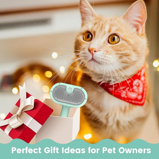 BIRDTOBR Steamy Cat Brush, 3-in-1 Cat Brush with Steam, Multifunctional Cat Spray Massage Comb, Steamy Cat Brush, Eliminate Flying Hair with One Button for Cats and Dogs, White BIRDTOBR Steamy Cat Brush, 3-in-1 Cat Brush with Steam, Multifunctional Cat Spray Massage Comb, Steamy Cat Brush, Eliminate Flying Hair with One Button for Cats and Dogs, White