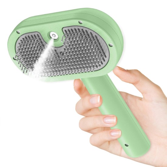 BIRDTOBR Steamy Cat Brush, 3-in-1 Cat Brush with Steam, Multifunctional Cat Spray Massage Comb, Steamy Cat Brush, Eliminate Flying Hair with One Button for Cats and Dogs, White BIRDTOBR Steamy Cat Brush, 3-in-1 Cat Brush with Steam, Multifunctional Cat Spray Massage Comb, Steamy Cat Brush, Eliminate Flying Hair with One Button for Cats and Dogs, White