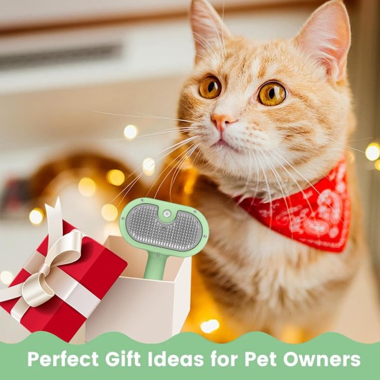 BIRDTOBR Steamy Cat Brush, 3-in-1 Cat Brush with Steam, Multifunctional Cat Spray Massage Comb, Steamy Cat Brush, Eliminate Flying Hair with One Button for Cats and Dogs, White BIRDTOBR Steamy Cat Brush, 3-in-1 Cat Brush with Steam, Multifunctional Cat Spray Massage Comb, Steamy Cat Brush, Eliminate Flying Hair with One Button for Cats and Dogs, White