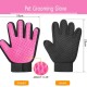 BYETOO [Upgrade Version] Pet Grooming Glove-Gentle Deshedding Brush Glove-Efficient Pet Hair Remover Mitt-Massage Tool with Enhanced Five Finger Design-for Dogs & Cats with Long & Short Fur