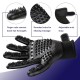 BYETOO [Upgrade Version] Pet Grooming Glove-Gentle Deshedding Brush Glove-Efficient Pet Hair Remover Mitt-Massage Tool with Enhanced Five Finger Design-for Dogs & Cats with Long & Short Fur