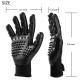 BYETOO [Upgrade Version] Pet Grooming Glove-Gentle Deshedding Brush Glove-Efficient Pet Hair Remover Mitt-Massage Tool with Enhanced Five Finger Design-for Dogs & Cats with Long & Short Fur