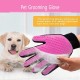 BYETOO [Upgrade Version] Pet Grooming Glove-Gentle Deshedding Brush Glove-Efficient Pet Hair Remover Mitt-Massage Tool with Enhanced Five Finger Design-for Dogs & Cats with Long & Short Fur