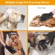 BYETOO [Upgrade Version] Pet Grooming Glove-Gentle Deshedding Brush Glove-Efficient Pet Hair Remover Mitt-Massage Tool with Enhanced Five Finger Design-for Dogs & Cats with Long & Short Fur