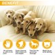 BYETOO [Upgrade Version] Pet Grooming Glove-Gentle Deshedding Brush Glove-Efficient Pet Hair Remover Mitt-Massage Tool with Enhanced Five Finger Design-for Dogs & Cats with Long & Short Fur