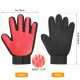 BYETOO [Upgrade Version] Pet Grooming Glove-Gentle Deshedding Brush Glove-Efficient Pet Hair Remover Mitt-Massage Tool with Enhanced Five Finger Design-for Dogs & Cats with Long & Short Fur