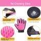 BYETOO [Upgrade Version] Pet Grooming Glove-Gentle Deshedding Brush Glove-Efficient Pet Hair Remover Mitt-Massage Tool with Enhanced Five Finger Design-for Dogs & Cats with Long & Short Fur