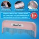 BluePet Magic Comb Patented with Rotating & Yielding Tines I Gently Removes Knots & Detangles the Fur I Dog Comb Cat Comb for Long Hair Dogs & Cats BluePet Magic Comb Patented with Rotating & Yielding Tines I Gently Removes Knots & Detangles the Fur I Dog Comb Cat Comb for Long Hair Dogs & Cats