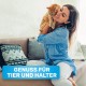 BluePet Magic Comb Patented with Rotating & Yielding Tines I Gently Removes Knots & Detangles the Fur I Dog Comb Cat Comb for Long Hair Dogs & Cats BluePet Magic Comb Patented with Rotating & Yielding Tines I Gently Removes Knots & Detangles the Fur I Dog Comb Cat Comb for Long Hair Dogs & Cats