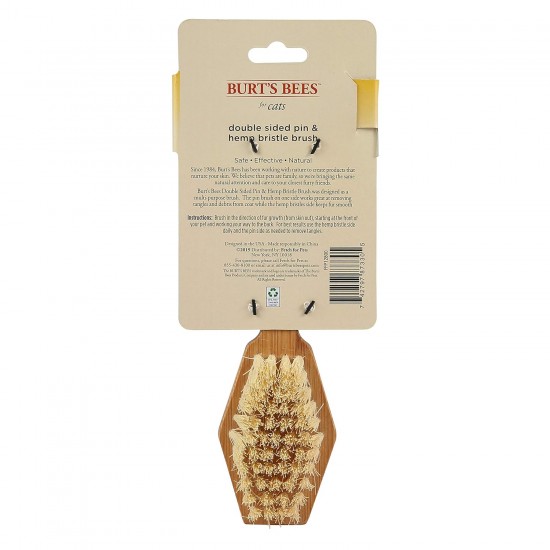 Burt's Bees Slicker Brush for Cats | Cat Brush Removes Loose Fur and Prevents Tangles | Slicker Brush for Cats | Cat Brushes for Grooming | Ideal for Daily Grooming Burt's Bees Slicker Brush for Cats | Cat Brush Removes Loose Fur and Prevents Tangles | Slicker Brush for Cats | Cat Brushes for Grooming | Ideal for Daily Grooming