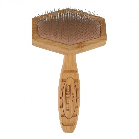 Burt's Bees Slicker Brush for Cats | Cat Brush Removes Loose Fur and Prevents Tangles | Slicker Brush for Cats | Cat Brushes for Grooming | Ideal for Daily Grooming Burt's Bees Slicker Brush for Cats | Cat Brush Removes Loose Fur and Prevents Tangles | Slicker Brush for Cats | Cat Brushes for Grooming | Ideal for Daily Grooming