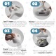 Cat Brush - Cat Steam Brush 3 in 1 - Steam Brush for Dogs - Cat Brush with Steam, Rechargeable with USB Cable MYDOGGYE Cat Brush - Cat Steam Brush 3 in 1 - Steam Brush for Dogs - Cat Brush with Steam, Rechargeable with USB Cable MYDOGGYE