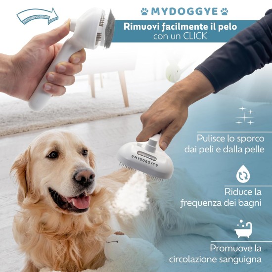 Cat Brush - Cat Steam Brush 3 in 1 - Steam Brush for Dogs - Cat Brush with Steam, Rechargeable with USB Cable MYDOGGYE Cat Brush - Cat Steam Brush 3 in 1 - Steam Brush for Dogs - Cat Brush with Steam, Rechargeable with USB Cable MYDOGGYE