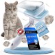 Cat Brush [with Cover] - Grooming Brush for Long & Short Hair Cats, Removes Loose Hair & Tangles from Your Cat [Auto-Clean System] Fur Brush Cat Accessories, Indoor Cat Brush | FC Line