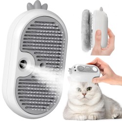 Cat Brush with Steam & Release Button, Rechargeable Steam Brush for Cat Dogs, Spray Pet Hair Brush, Massage Steamer Comb for Long Hair and Short Hair for Removing Loose Fur and Dirt Cat Brush with Steam & Release Button, Rechargeable Steam Brush for Cat Dogs, Spray Pet Hair Brush, Massage Steamer Comb for Long Hair and Short Hair for Removing Loose Fur and Dirt