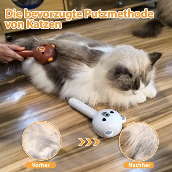 Cat Brush with Steam & Release Button, Rechargeable Steam Brush for Cat Dogs, Spray Pet Hair Brush, Massage Steamer Comb for Long Hair and Short Hair for Removing Loose Fur and Dirt Cat Brush with Steam & Release Button, Rechargeable Steam Brush for Cat Dogs, Spray Pet Hair Brush, Massage Steamer Comb for Long Hair and Short Hair for Removing Loose Fur and Dirt