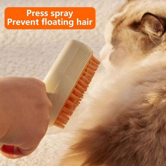 Cat Brush with Steam, 3-in-1 Steam Brush Cat, Steam Cat Cleaning Brush, Cleaning Brush for Pet Hair, Self Cleaning Steamy Cat Brush, for Cats and Dogs for Hair Removal Cat Brush with Steam, 3-in-1 Steam Brush Cat, Steam Cat Cleaning Brush, Cleaning Brush for Pet Hair, Self Cleaning Steamy Cat Brush, for Cats and Dogs for Hair Removal