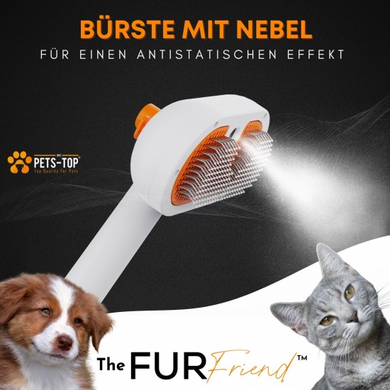 Cat Brush with Steam, 3-in-1 Steam Brush for Cats FurFriend Brush for Pet Hair for Dogs and Cats Cat Brush with Steam, 3-in-1 Steam Brush for Cats FurFriend Brush for Pet Hair for Dogs and Cats
