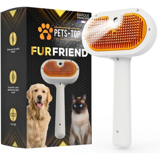 Cat Brush with Steam, 3-in-1 Steam Brush for Cats FurFriend Brush for Pet Hair for Dogs and Cats Cat Brush with Steam, 3-in-1 Steam Brush for Cats FurFriend Brush for Pet Hair for Dogs and Cats