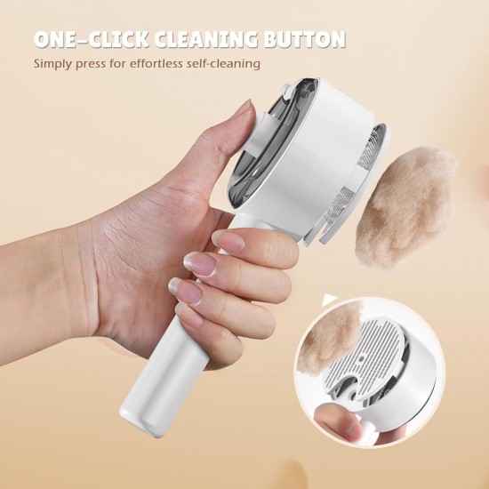 Cat Brush with Steam, 4-in-1 Steam Brush, Cat Brush with Water, Clean Pet Hair from the Brush with One Button, Cat Brush, Hair Brushes for Dogs and Cats (Grey) Cat Brush with Steam, 4-in-1 Steam Brush, Cat Brush with Water, Clean Pet Hair from the Brush with One Button, Cat Brush, Hair Brushes for Dogs and Cats (Grey)