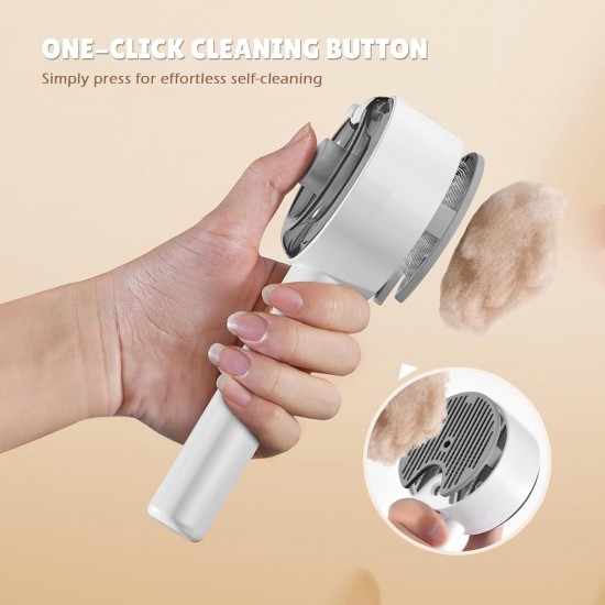 Cat Brush with Steam, 4-in-1 Steam Brush, Cat Brush with Water, Clean Pet Hair from the Brush with One Button, Cat Brush, Hair Brushes for Dogs and Cats (Grey) Cat Brush with Steam, 4-in-1 Steam Brush, Cat Brush with Water, Clean Pet Hair from the Brush with One Button, Cat Brush, Hair Brushes for Dogs and Cats (Grey)