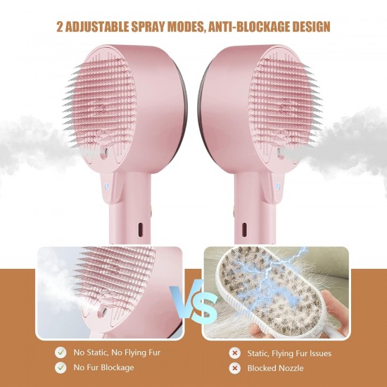 Cat Brush with Steam Brush Cat 4 in 1 Multifunctional Cat Brush Cat Steam Brush for Massage, Care and Hair Removal Pet Hair Brush Steam Brush with Water Tank and Spray Cat Brush Cat Brush with Steam Brush Cat 4 in 1 Multifunctional Cat Brush Cat Steam Brush for Massage, Care and Hair Removal Pet Hair Brush Steam Brush with Water Tank and Spray Cat Brush