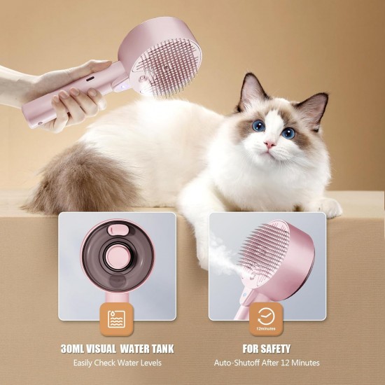 Cat Brush with Steam Brush Cat 4 in 1 Multifunctional Cat Brush Cat Steam Brush for Massage, Care and Hair Removal Pet Hair Brush Steam Brush with Water Tank and Spray Cat Brush Cat Brush with Steam Brush Cat 4 in 1 Multifunctional Cat Brush Cat Steam Brush for Massage, Care and Hair Removal Pet Hair Brush Steam Brush with Water Tank and Spray Cat Brush