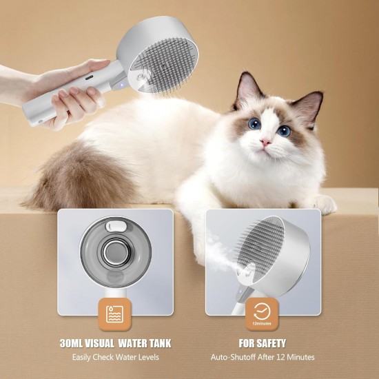 Cat Brush with Steam Brush Cat 4 in 1 Multifunctional Cat Brush Cat Steam Brush for Massage, Care and Hair Removal Pet Hair Brush Steam Brush with Water Tank and Spray Cat Brush Cat Brush with Steam Brush Cat 4 in 1 Multifunctional Cat Brush Cat Steam Brush for Massage, Care and Hair Removal Pet Hair Brush Steam Brush with Water Tank and Spray Cat Brush