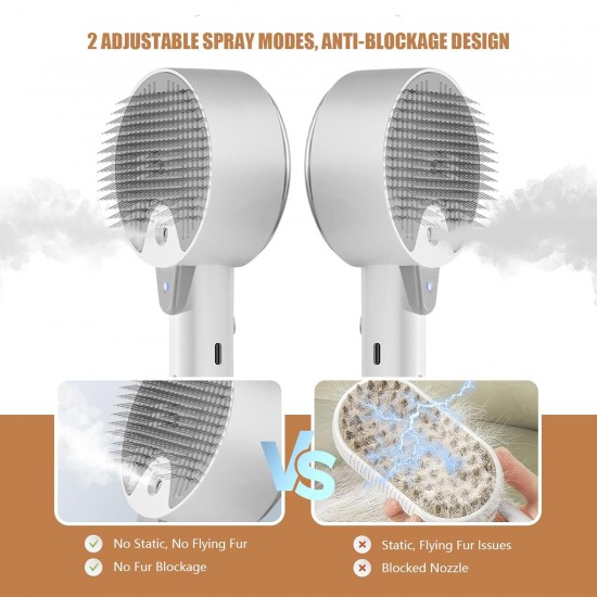 Cat Brush with Steam Brush Cat 4 in 1 Multifunctional Cat Brush Cat Steam Brush for Massage, Care and Hair Removal Pet Hair Brush Steam Brush with Water Tank and Spray Cat Brush Cat Brush with Steam Brush Cat 4 in 1 Multifunctional Cat Brush Cat Steam Brush for Massage, Care and Hair Removal Pet Hair Brush Steam Brush with Water Tank and Spray Cat Brush