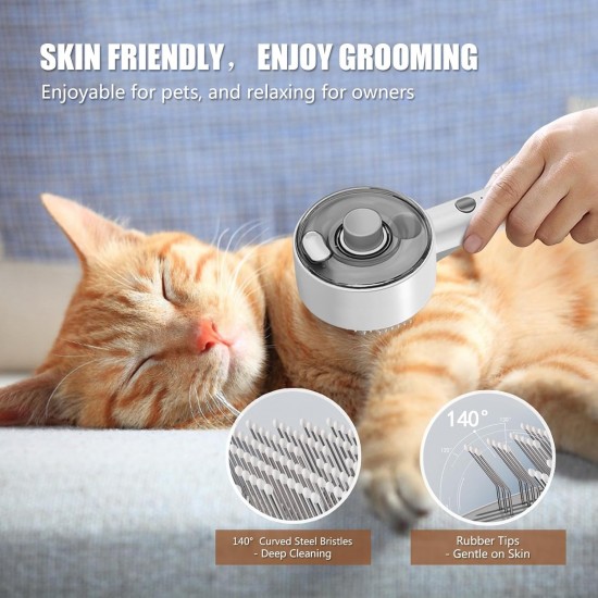 Cat Brush with Steam Brush Cat 4 in 1 Multifunctional Cat Brush Cat Steam Brush for Massage, Care and Hair Removal Pet Hair Brush Steam Brush with Water Tank and Spray Cat Brush Cat Brush with Steam Brush Cat 4 in 1 Multifunctional Cat Brush Cat Steam Brush for Massage, Care and Hair Removal Pet Hair Brush Steam Brush with Water Tank and Spray Cat Brush