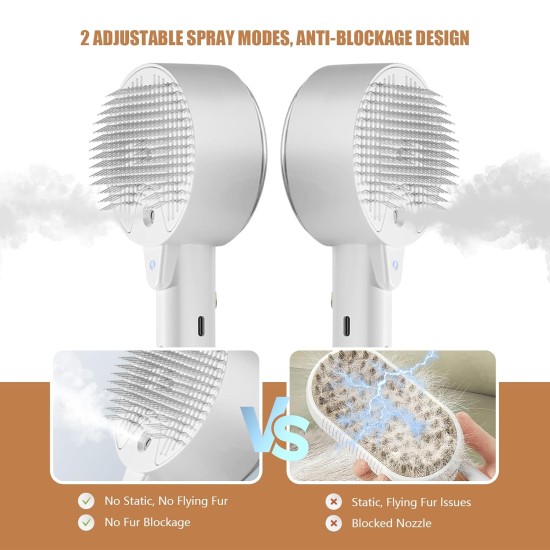 Cat Brush with Steam Brush Cat 4 in 1 Multifunctional Cat Brush Cat Steam Brush for Massage, Care and Hair Removal Pet Hair Brush Steam Brush with Water Tank and Spray Cat Brush Cat Brush with Steam Brush Cat 4 in 1 Multifunctional Cat Brush Cat Steam Brush for Massage, Care and Hair Removal Pet Hair Brush Steam Brush with Water Tank and Spray Cat Brush
