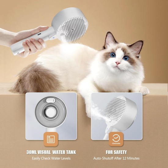 Cat Brush with Steam Brush Cat 4 in 1 Multifunctional Cat Brush Cat Steam Brush for Massage, Care and Hair Removal Pet Hair Brush Steam Brush with Water Tank and Spray Cat Brush Cat Brush with Steam Brush Cat 4 in 1 Multifunctional Cat Brush Cat Steam Brush for Massage, Care and Hair Removal Pet Hair Brush Steam Brush with Water Tank and Spray Cat Brush