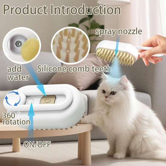 Cat Brush with Steam Cat Brush Dog Brush Steam Brush for Dogs 3 in 1 Steam Brush Cat Brush with Water, Clean Pet Hair from the Brush with One Button Cat Brush Cat Brush with Steam Cat Brush Dog Brush Steam Brush for Dogs 3 in 1 Steam Brush Cat Brush with Water, Clean Pet Hair from the Brush with One Button Cat Brush