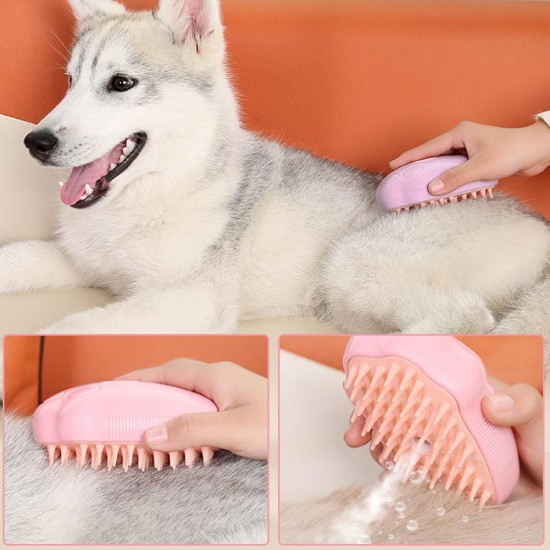 Cat Brush with Steam Miotlsy Cat Paw Steam Brush, New Cat Steam Brush for Hair Cleaner, 3-in-1 Steam Brush for Cats, Care and Hair Removal, Cat Brush with Essence for Care Cat Brush with Steam Miotlsy Cat Paw Steam Brush, New Cat Steam Brush for Hair Cleaner, 3-in-1 Steam Brush for Cats, Care and Hair Removal, Cat Brush with Essence for Care