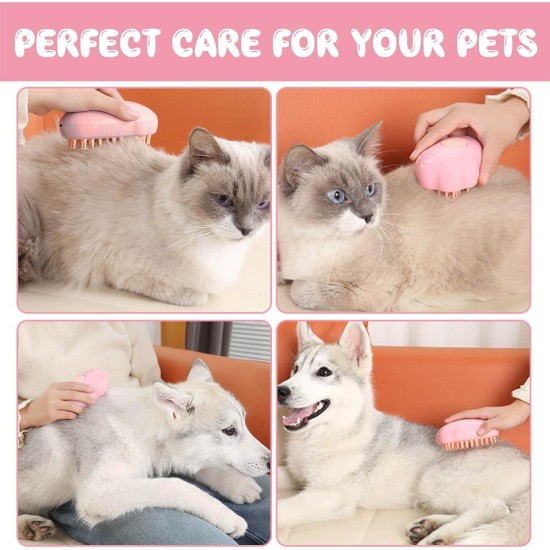 Cat Brush with Steam Miotlsy Cat Paw Steam Brush, New Cat Steam Brush for Hair Cleaner, 3-in-1 Steam Brush for Cats, Care and Hair Removal, Cat Brush with Essence for Care Cat Brush with Steam Miotlsy Cat Paw Steam Brush, New Cat Steam Brush for Hair Cleaner, 3-in-1 Steam Brush for Cats, Care and Hair Removal, Cat Brush with Essence for Care