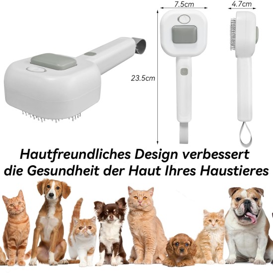 Cat Brush with Steam, Pet Dog Brush, Cat Brush, Pet Brush, Brush with Release Button for Pet Care for Removing Undercoat, Dirt and Loose Fur Cat Brush with Steam, Pet Dog Brush, Cat Brush, Pet Brush, Brush with Release Button for Pet Care for Removing Undercoat, Dirt and Loose Fur
