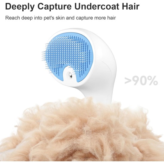 Cat Brush with Steam with Release Button, Ultra Quiet Design/Comfort Handle, Pet Steam Brush, Cat Steamy Brush, Dog Brush, Rechargeable Cats with Spray for Cats, Dogs, Rabbits Cat Brush with Steam with Release Button, Ultra Quiet Design/Comfort Handle, Pet Steam Brush, Cat Steamy Brush, Dog Brush, Rechargeable Cats with Spray for Cats, Dogs, Rabbits