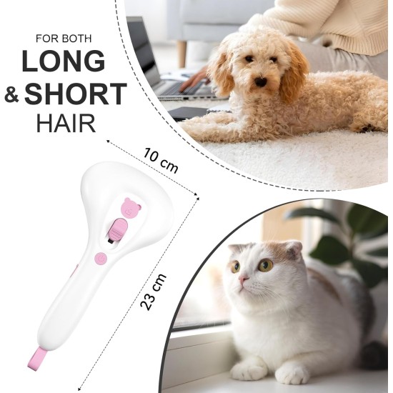 Cat Brush with Steam with Release Button, Ultra Quiet Design/Comfort Handle, Pet Steam Brush, Cat Steamy Brush, Dog Brush, Rechargeable Cats with Spray for Cats, Dogs, Rabbits Cat Brush with Steam with Release Button, Ultra Quiet Design/Comfort Handle, Pet Steam Brush, Cat Steamy Brush, Dog Brush, Rechargeable Cats with Spray for Cats, Dogs, Rabbits