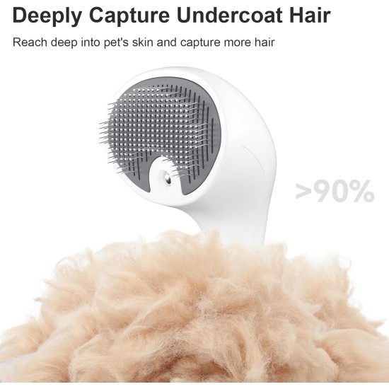 Cat Brush with Steam with Release Button, Ultra Quiet Design/Comfort Handle, Pet Steam Brush, Cat Steamy Brush, Dog Brush, Rechargeable Cats with Spray for Cats, Dogs, Rabbits Cat Brush with Steam with Release Button, Ultra Quiet Design/Comfort Handle, Pet Steam Brush, Cat Steamy Brush, Dog Brush, Rechargeable Cats with Spray for Cats, Dogs, Rabbits