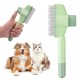 Cat Comb, Dog Comb, Flea Comb for Dogs & Cats, Cat Hair Brush with Release Button, Cat Brush for Cats with Short and Long Hair