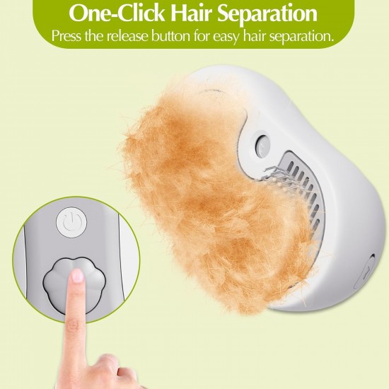 Cat Hair Loss Steamer Rechargeable 3 in 1 Cat Brush Cat Brush with Steam for Long and Short Hair with One Click Cleaning Button Cat Hair Loss Steamer Rechargeable 3 in 1 Cat Brush Cat Brush with Steam for Long and Short Hair with One Click Cleaning Button