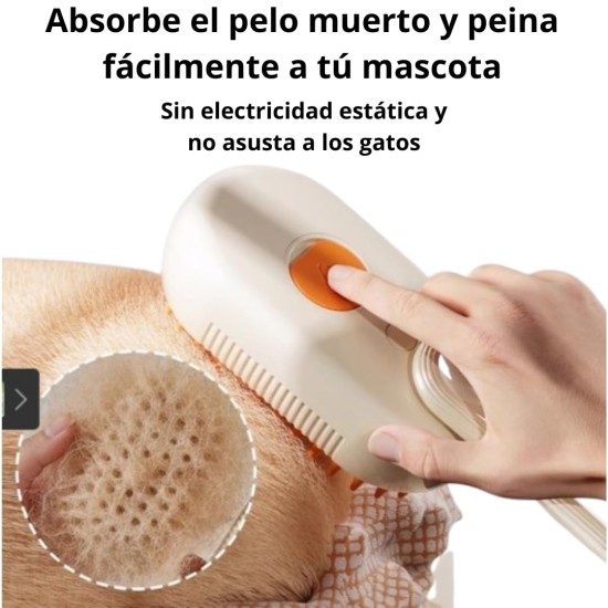 Cat Steam Brush - Detangling and Detangling Loose Hair, Relaxing Massage, Ideal for Long and Short Hair, Anti-Pull Design, Moisture and Natural Fur Shine Cat Steam Brush - Detangling and Detangling Loose Hair, Relaxing Massage, Ideal for Long and Short Hair, Anti-Pull Design, Moisture and Natural Fur Shine